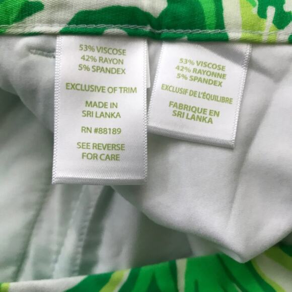 Lilly Pulitzer Lela Toucan Green Crop Pants - Picture 5 of 6